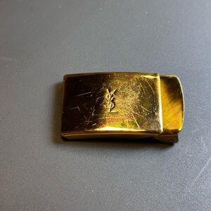 Vintage Yves Saint Laurent Gold Belt Buckle